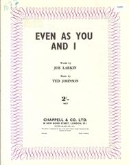 Even As You And I - PVG (Digital Download)