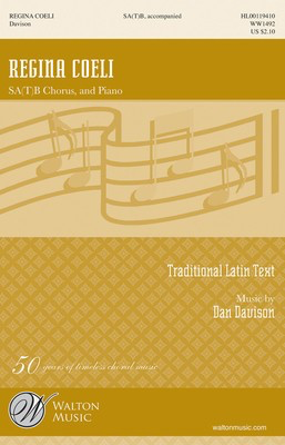 Regina Coeli - Dan Davison - SA(T)B Walton Music Choral Score Octavo