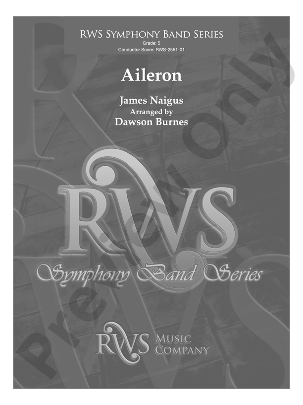 Aileron - Concert Band Conductor Score & Parts(Digital Download)