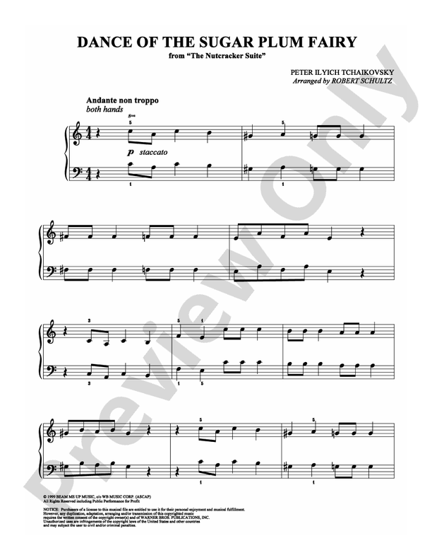 Tchaikovsky - Dance of the Sugar Plum Fairy - Easy Piano (Digital Download)