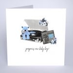 Greeting Card - Gorgeous New Baby Boy