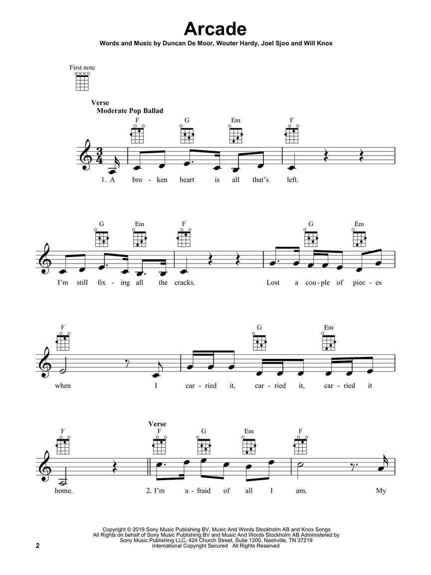 Ukulele Top Hits Of 2021 - Hal Leonard 380183