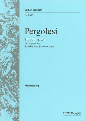 Stabat mater - Giovanni Battista Pergolesi - Classical Vocal Soprano|Alto|SA Breitkopf & Hartel Vocal Score