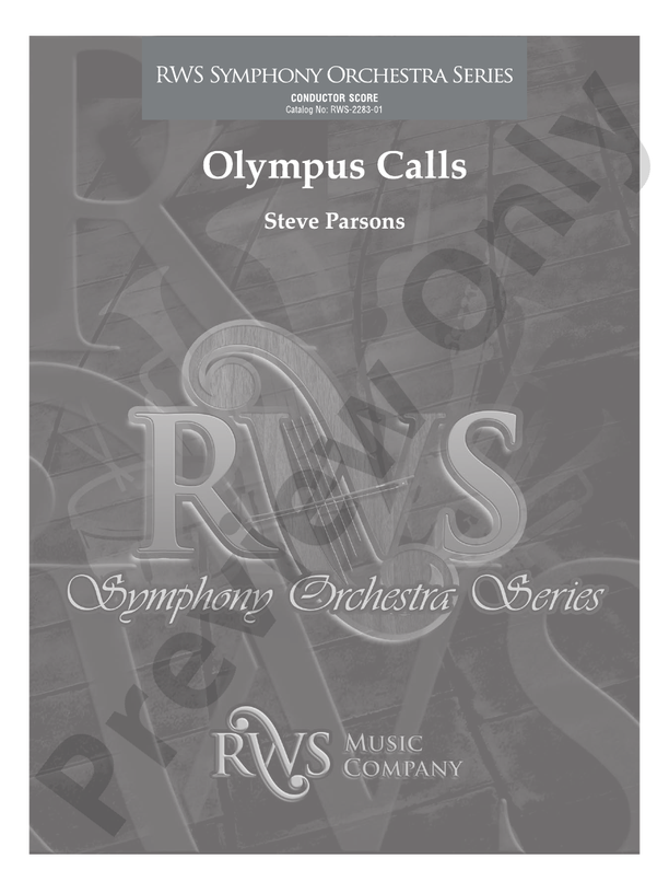 Olympus Calls - Full Orchestra Conductor Score & Parts (Digital Download)