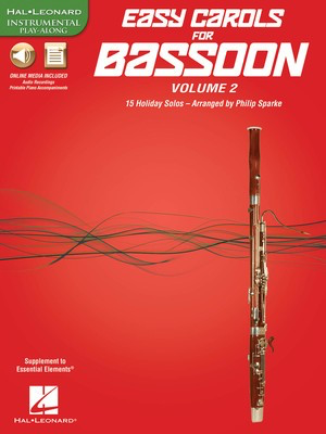 Easy Carols for Bassoon, Vol. 2 - 15 Holiday Solos - Various - Bassoon Philip Sparke Hal Leonard Sftcvr/Online Media