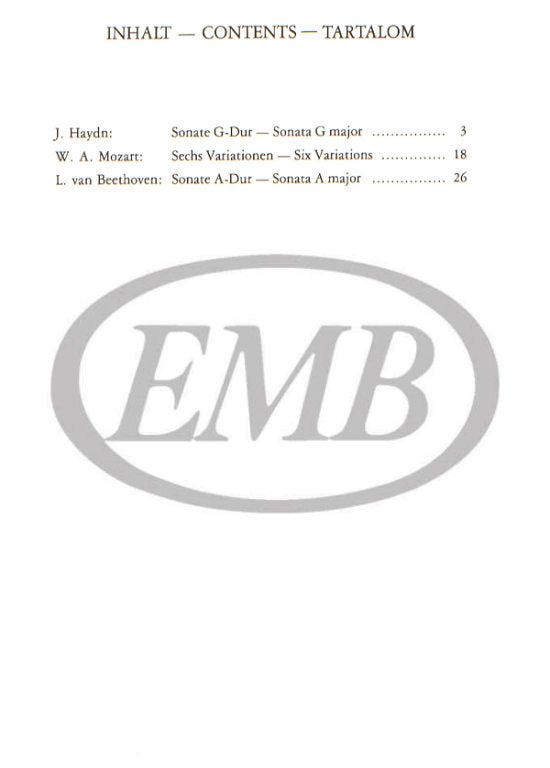 Vienna Classicism - Violin/Piano Accompaniment EMB Z12311