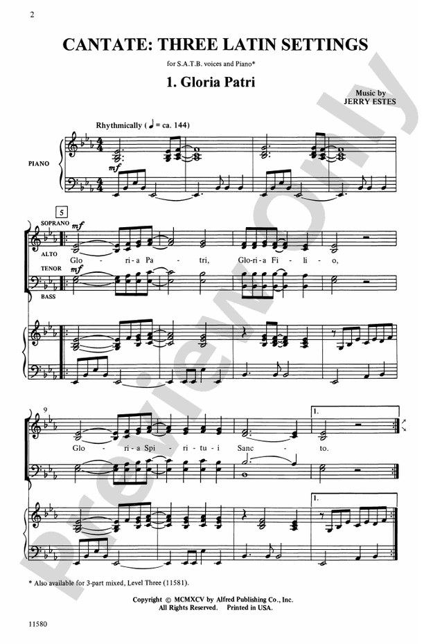 Cantate – SATB Choral Octavo (Digital Download)