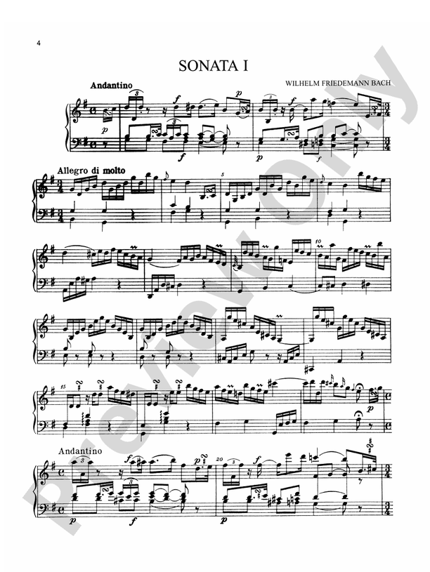 Bach - Nine Sonatas - Piano Solo (Digital Download)