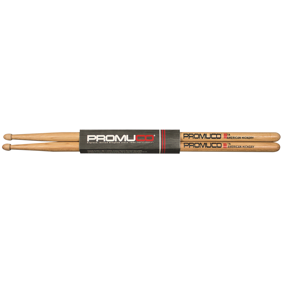 Promuco Premium Hickory 7A Wood Tip Drumsticks