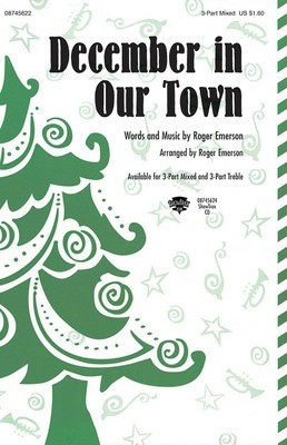 December in Our Town - 3-Part Mixed Hal Leonard Choral Score Octavo