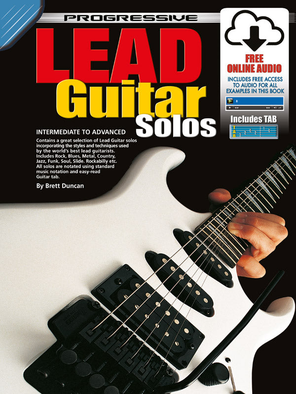 Progressive Lead Guitar Solos Bk/OLA