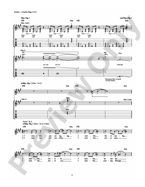 I, Zombie - Guitar TAB (Digital Download)