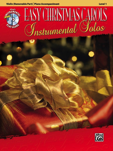 Easy Christmas Carols Inst Solos Violin Bk/CD