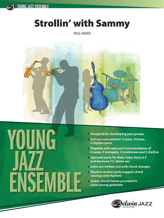 Strollin' with Sammy - Jazz Ensemble Conductor Score & Parts(Digital Download)