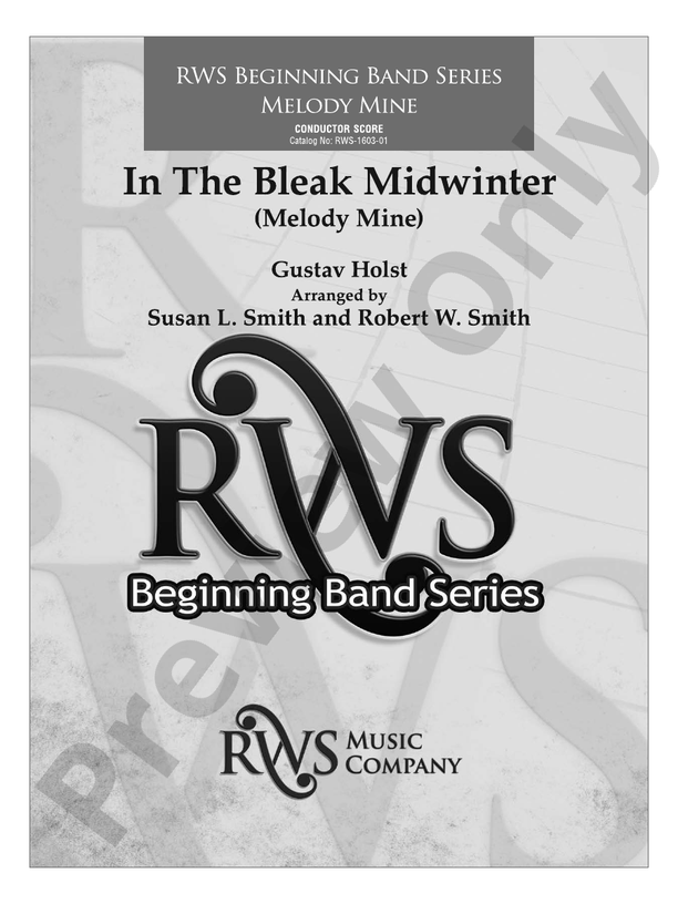 In the Bleak Midwinter - Concert Band Conductor Score & Parts (Digital Download)