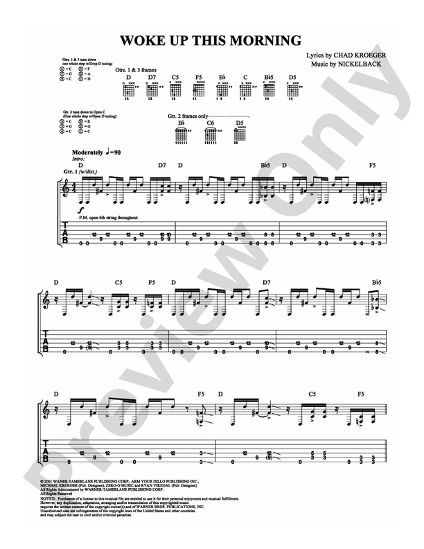 Woke Up This Morning - Guitar TAB (Digital Download)