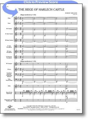 The Siege of Harlech Castle - Robert Sheldon - FJH Music Company Score/Parts
