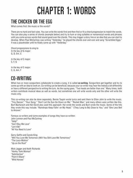 Hal Leonard Songwriting Method - Text/Audio Access Online Hal Leonard 350185