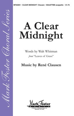 A Clear Midnight - Rení© Clausen - SSAATTBB Shawnee Press Choral Score Octavo