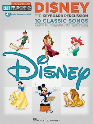 Disney - Keyboard Percussion Easy Instrumental Play-Along Book with Online Audio - Various - Hal Leonard Sftcvr/Online Audio