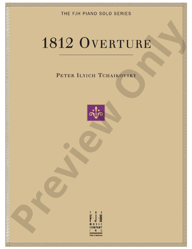 Tchaikovsky - 1812 Overture - Piano (Digital Download)