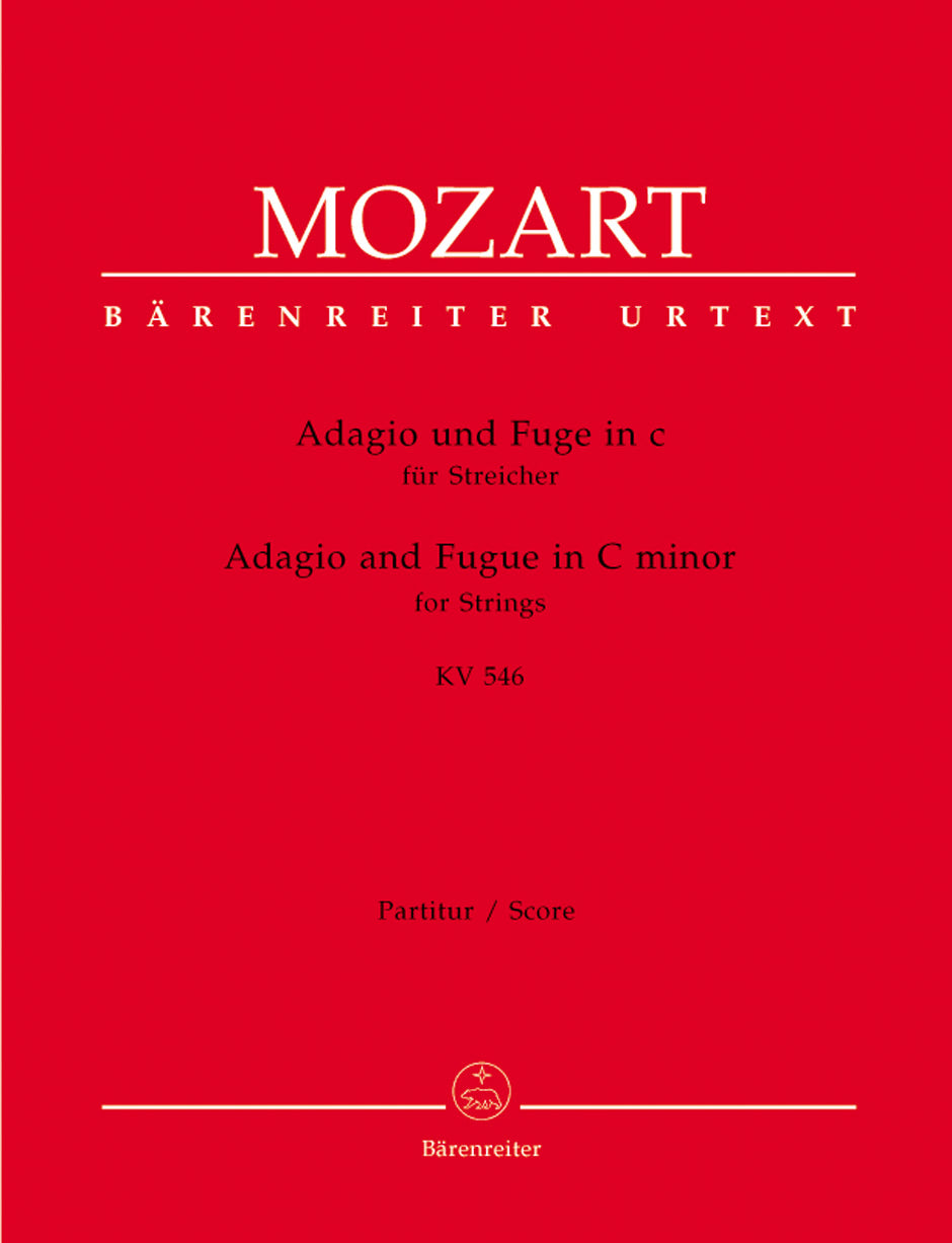 ADAGIO AND FUGUE IN C K546 STR ORCH PTS