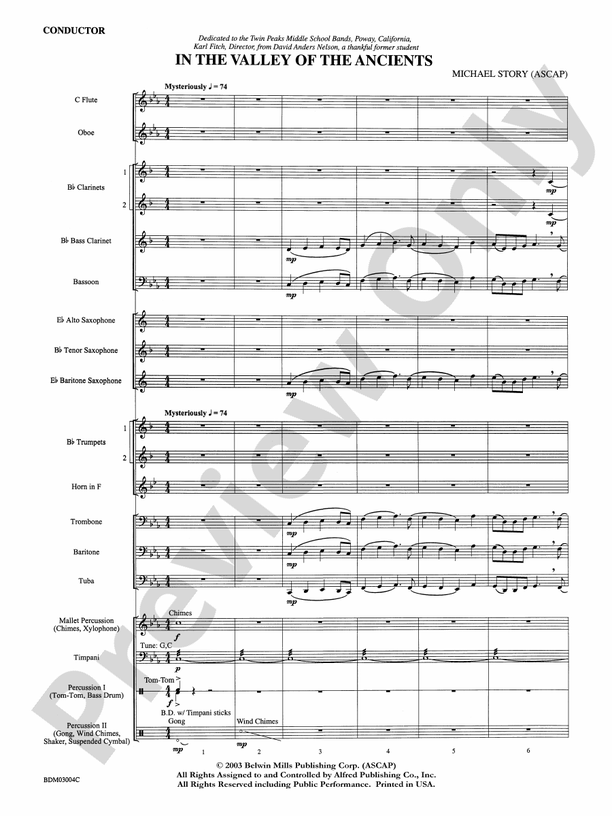 In the Wake of Spring - Concert Band Conductor Score & Parts (Digital Download)