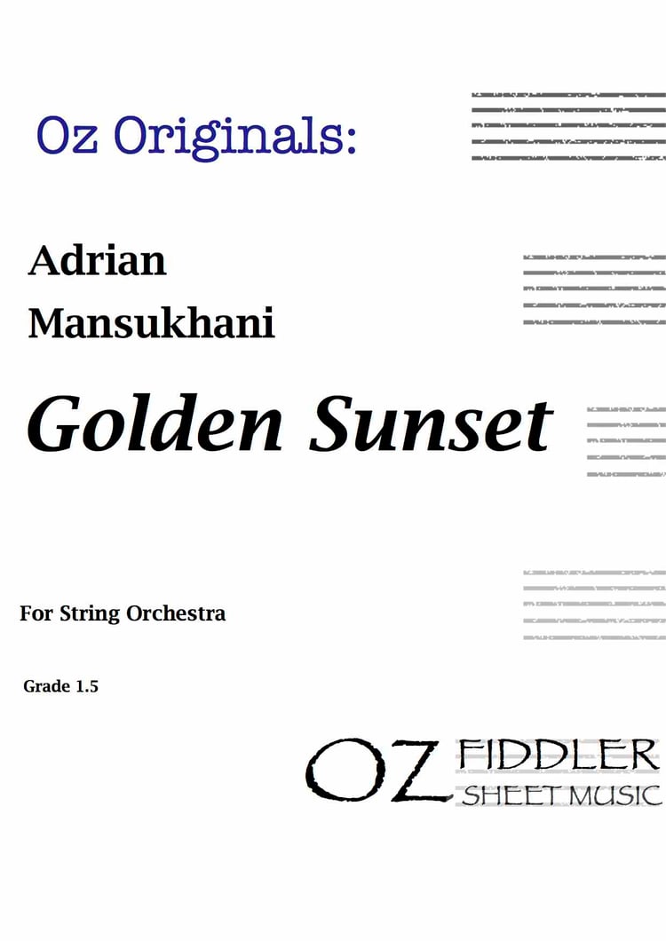 Golden Sunset - Adrian Mansukhani - String Orchestra (Digital Download)