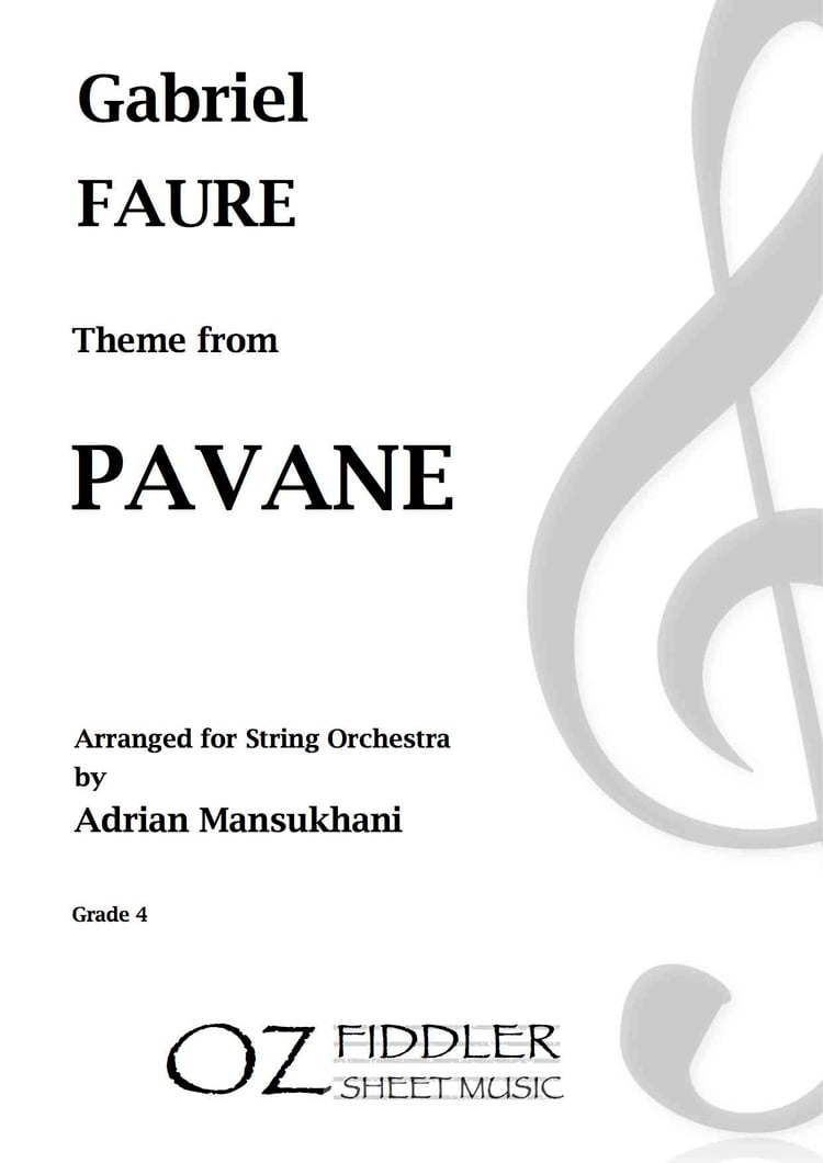 Faure - Theme from Pavane - Arr. Adrian Mansukhani - String Orchestra (Digital Download)