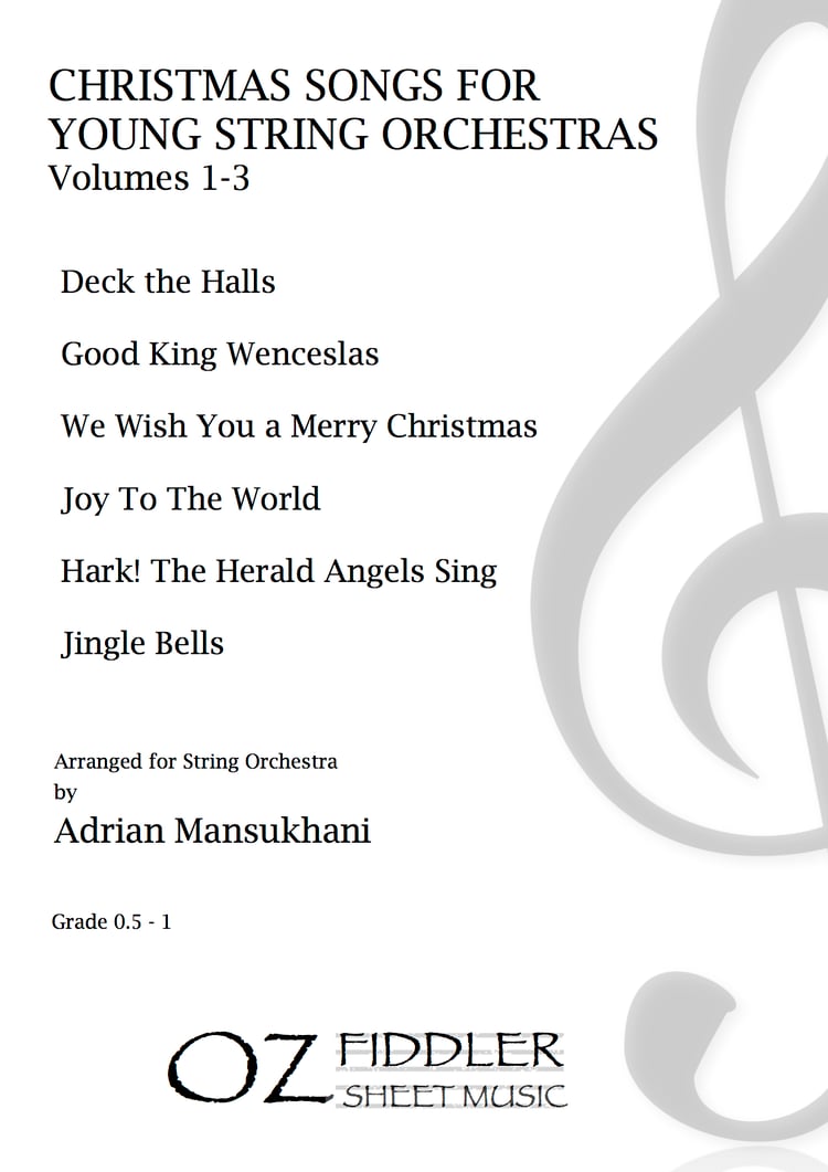 Christmas Songs for Young String Orchestras, Complete - Arr. Adrian Mansukhani - String Orchestra (Digital Download)