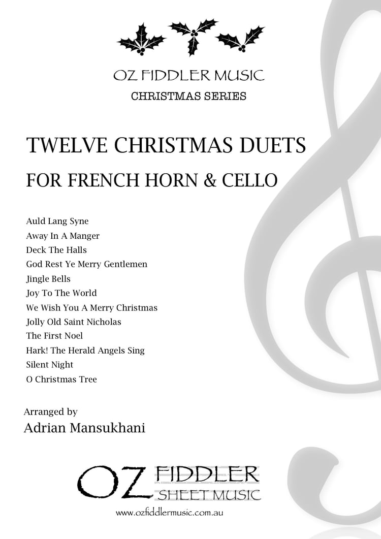 Twelve Christmas Duets for French Horn and Cello - Arr. Adrian Mansukhani (Digital Download)