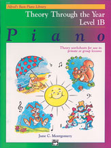 Alfred's Basic Piano Library: Theory Through the Year Book 1B: Theory Worksheets for Use in Private or Group Lessons  (Digital Download)