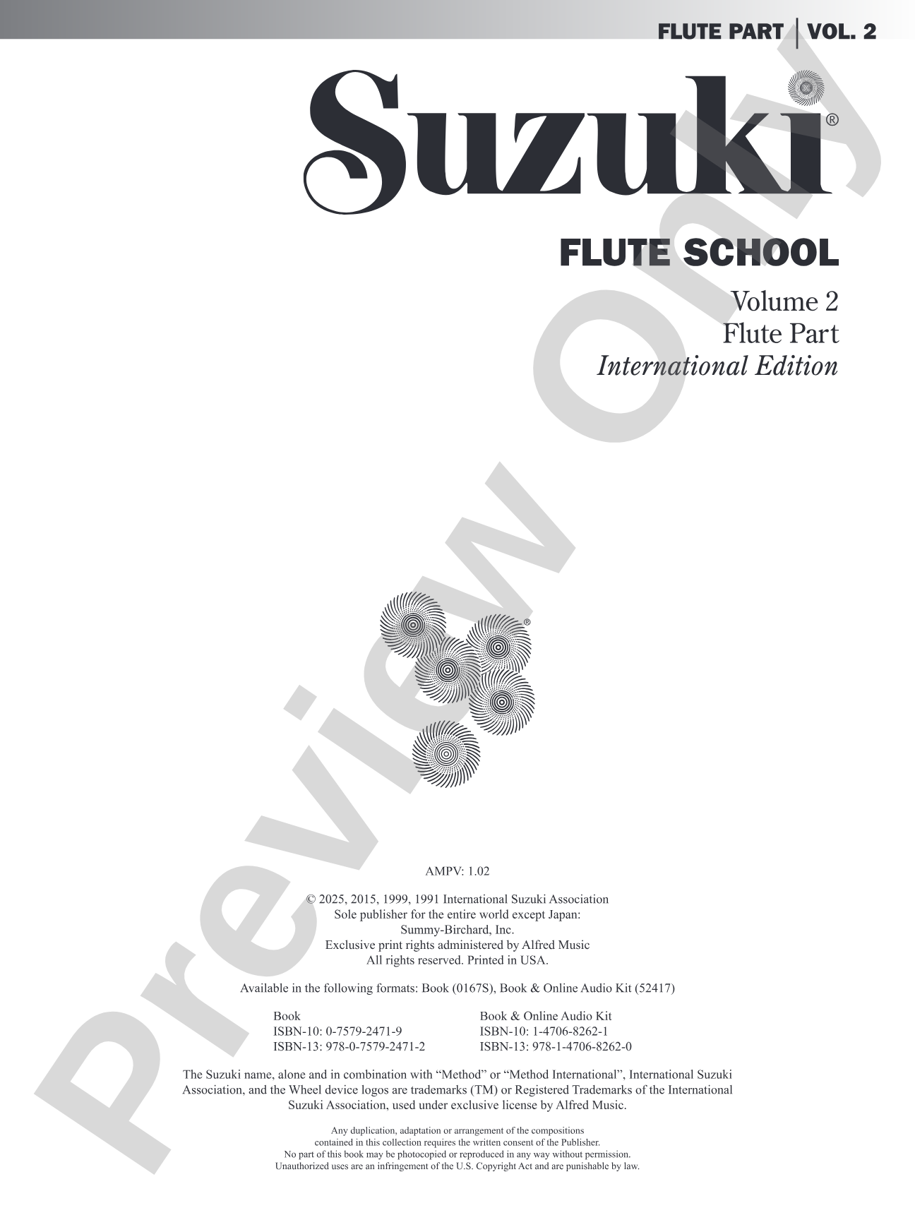 Suzuki Flute School, Volume 2 - Flute (Digital Download)