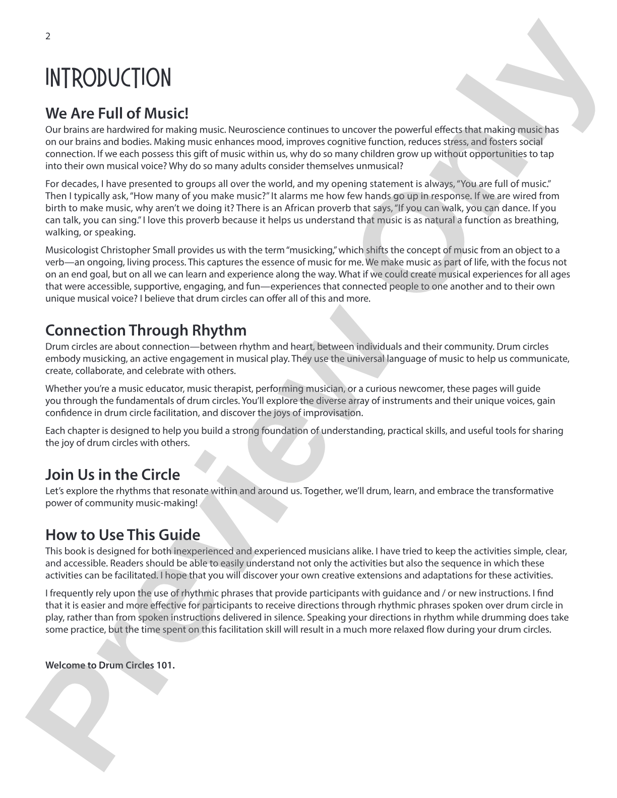 Drum Circles 101: A Practical Guide for Classrooms and Communities - Percussion (Digital Download)