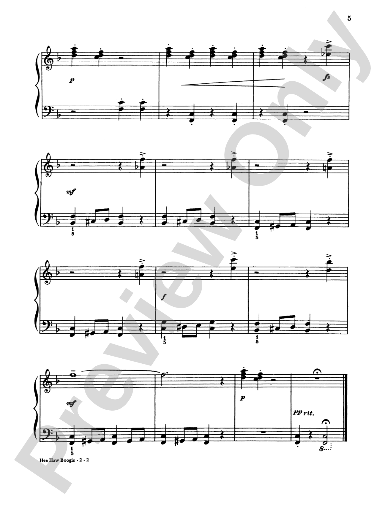 Boogie All the Way: Featuring Twelve Favorites with Different Boogie Patterns - Piano (Digital Download)