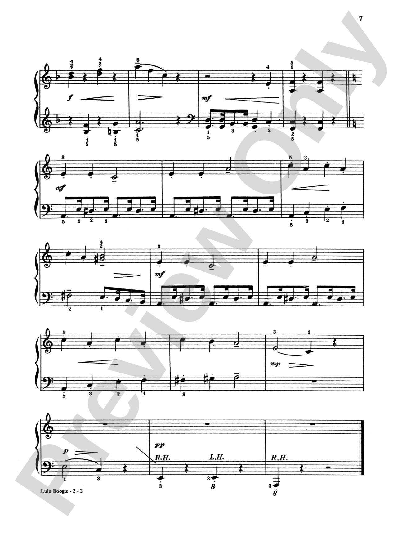 Boogie All the Way: Featuring Twelve Favorites with Different Boogie Patterns - Piano (Digital Download)