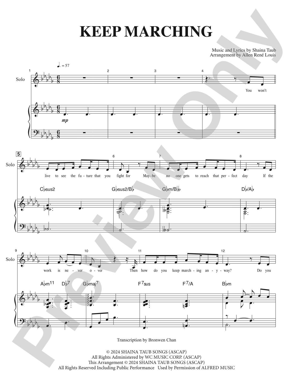 Keep Marching - SATB Choral Octavo (Digital Download)