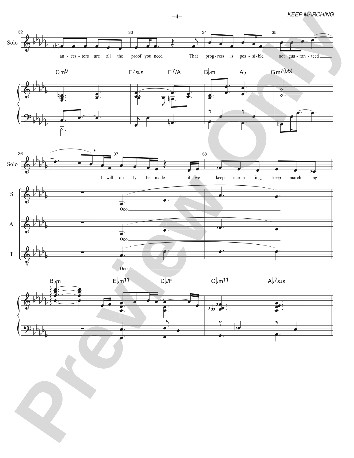 Keep Marching - SATB Choral Octavo (Digital Download)