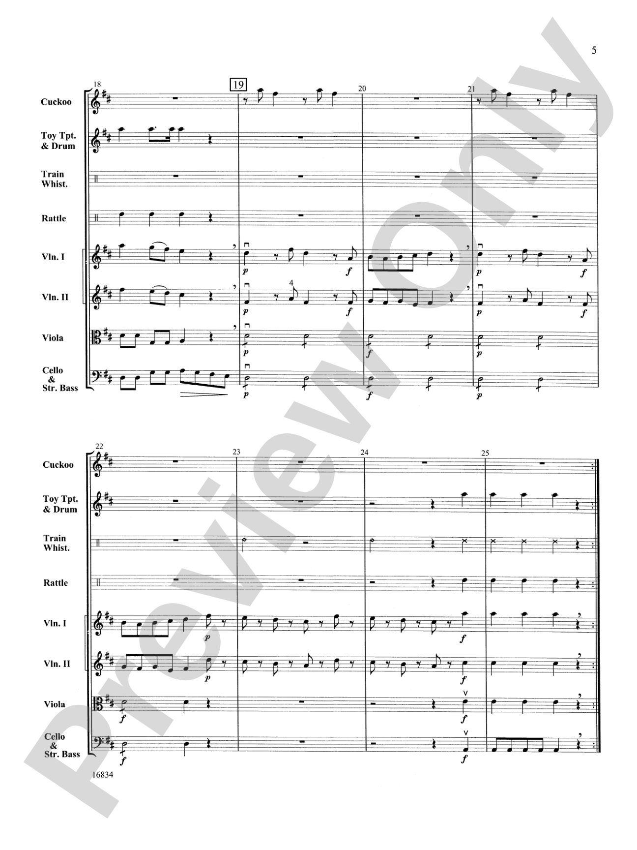 Toy Symphony, 1st Movement – String Orchestra Conductor Score & Parts (Digital Download)