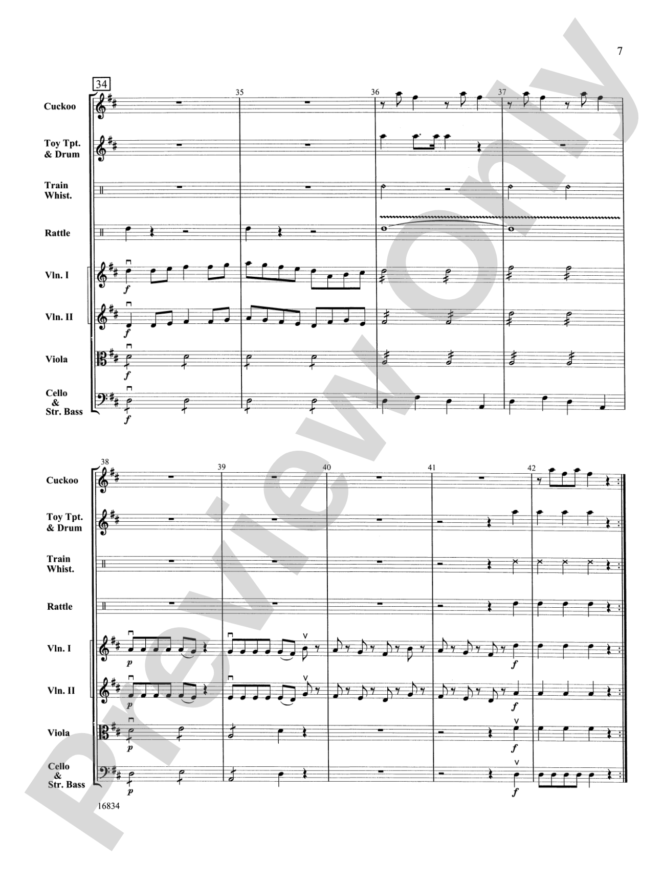Toy Symphony, 1st Movement – String Orchestra Conductor Score & Parts (Digital Download)