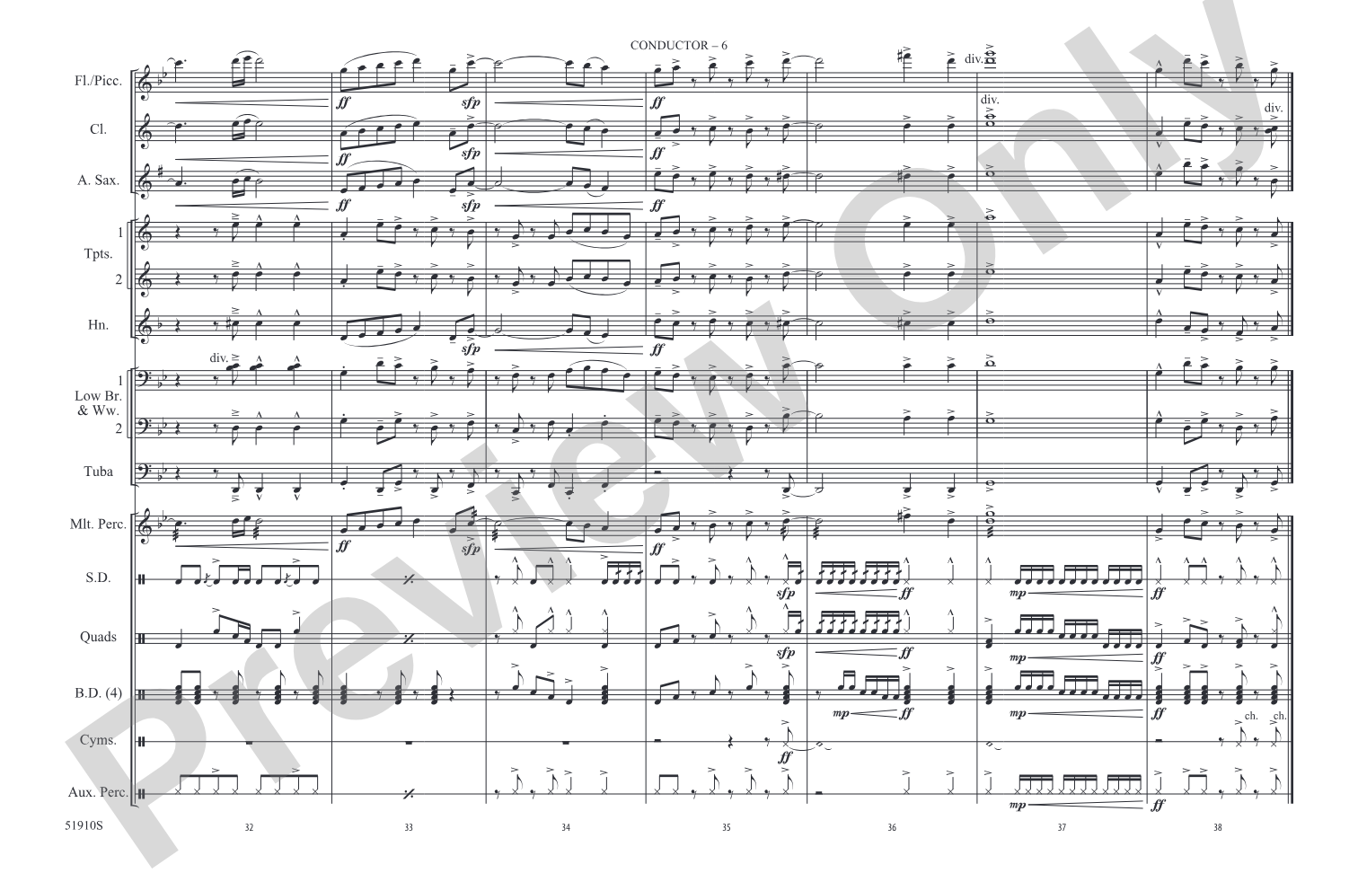 Push It– Marching Band Conductor Score & Parts (Digital Download)