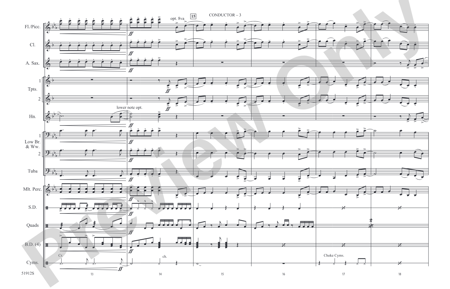 Hot N Cold– Marching Band Conductor Score & Parts (Digital Download)