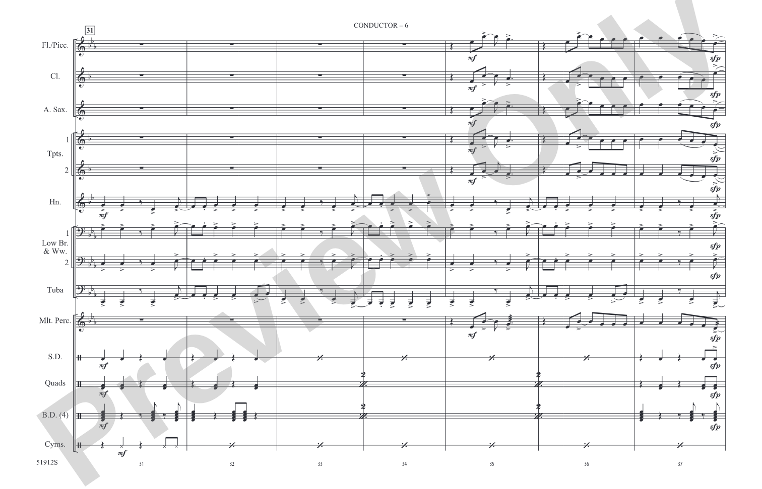 Hot N Cold– Marching Band Conductor Score & Parts (Digital Download)