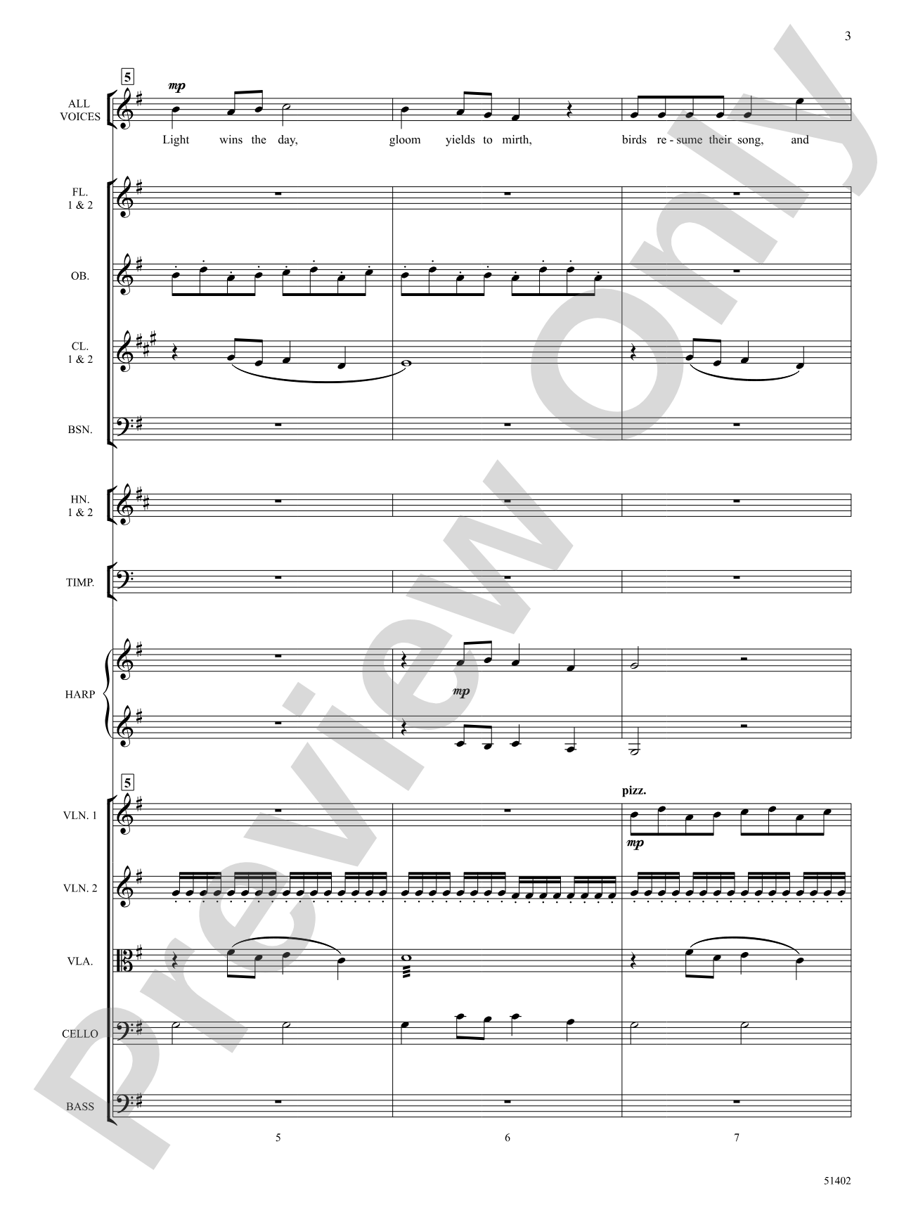 Four Seasonal Rounds - Choral Orchestration (Digital Download)