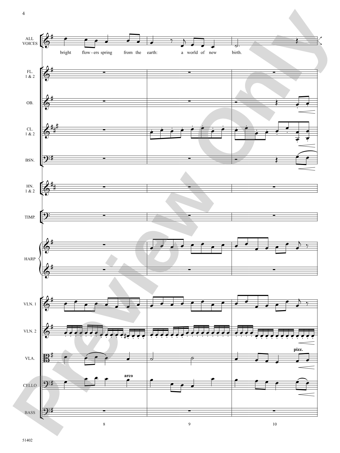 Four Seasonal Rounds - Choral Orchestration (Digital Download)