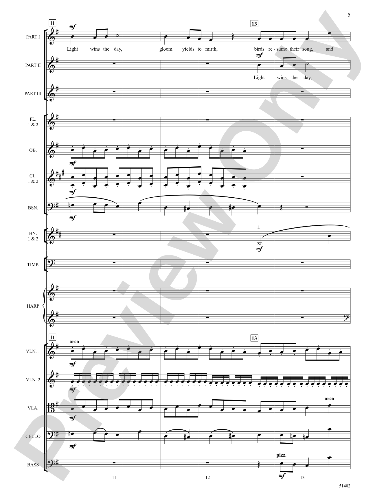 Four Seasonal Rounds - Choral Orchestration (Digital Download)