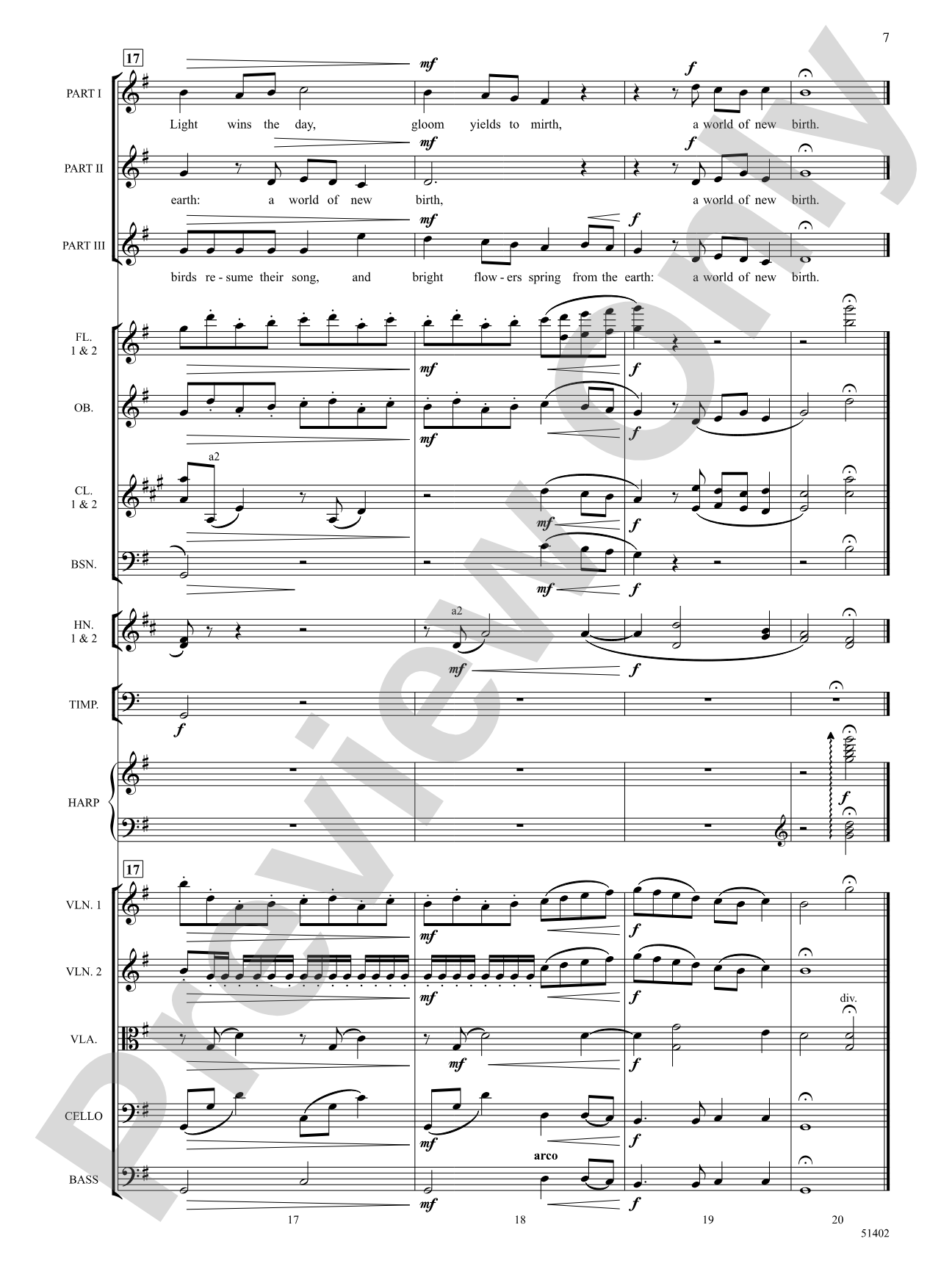Four Seasonal Rounds - Choral Orchestration (Digital Download)