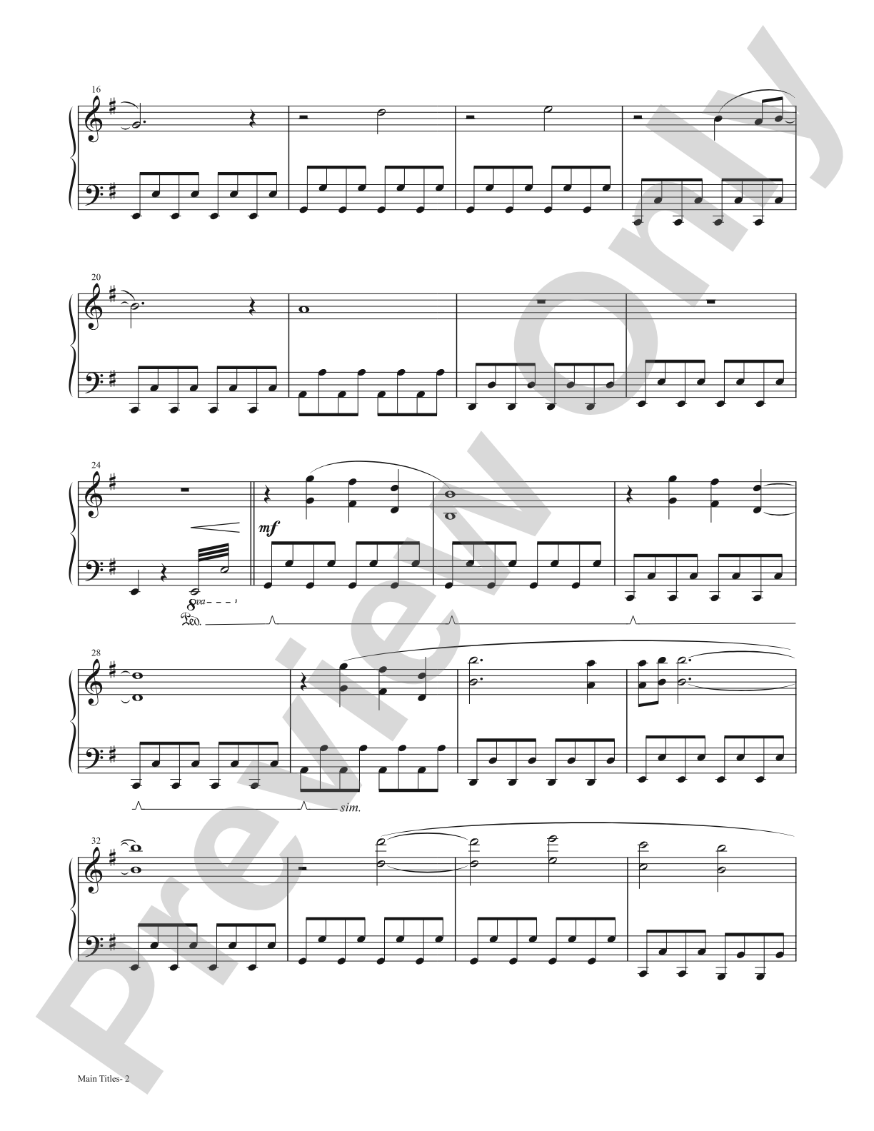 Main Titles (from 8-Bit Christmas) - Piano (Digital Download)