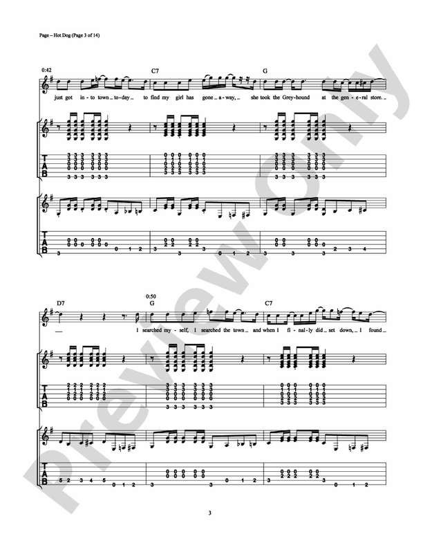 Hot Dog - Guitar TAB (Digital Download)