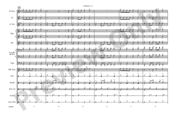 Shorties #16 – Marching Band Conductor Score & Parts (Digital Download)